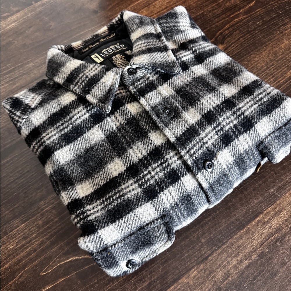 Vintage Eddie Bauer Legend North Cascade Wool Shirt Jacket | XL Tall | Shacket